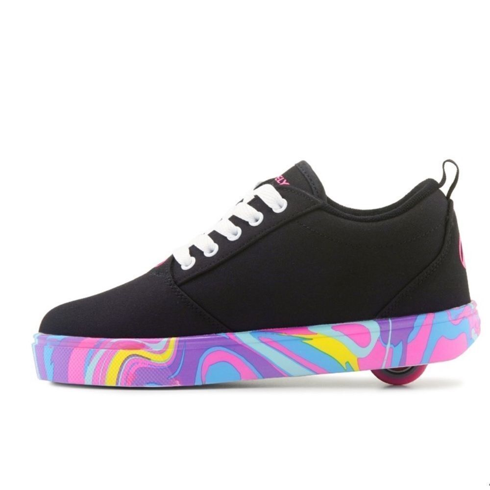 HEELYS Sneakers Pro 20 NWT Rainbow Wheeled Shoes Multicolor Pink Black Size 5 - Picture 4 of 11